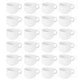 Athena Stacking Cups, 200ml/7oz (Pack of 24), White Porcelain, Tea Cups