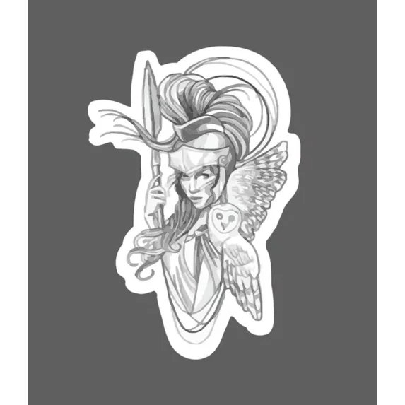 Athena Sticker Mythology Waterproof Sticker Phone Decal Water Bottle ...