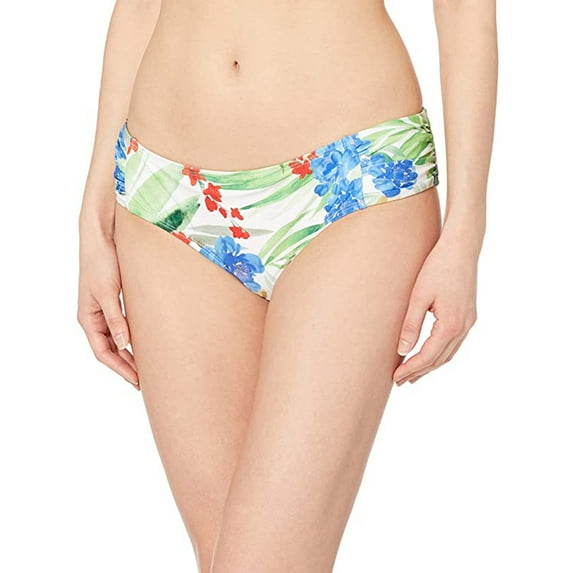 Athena Women's Tab Side Swimsuit Bikini Bottom, Havana Botanica Multi, 8