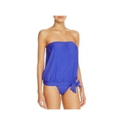 Athena Womens Solid Side Tie Swim Top Separates