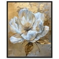 thumbnail image 1 of Athenas Flower Canvas Glamorous Feminine Wall Art by Art Remedy, Black Frame, 16" x 20", 1 of 8