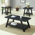 thumbnail image 1 of Athens 3-Piece Contemporary Wood Shelf Coffee Table Set, 1 of 6