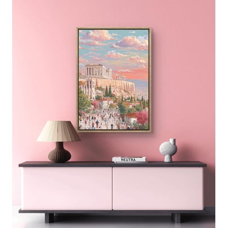Athens Acropolis Greece Travel Parthenon Wall Art Print