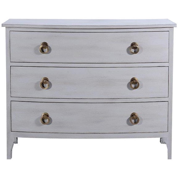 Athens Bow Front Chest of Drawers-Elegant Solid Wood Storage