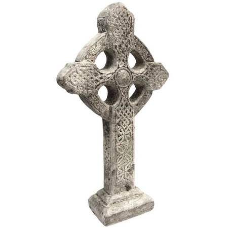 Athens Celtic Cross on Base Statue, Pre Aged