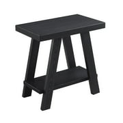 Athens Contemporary Wood Shelf Side Table