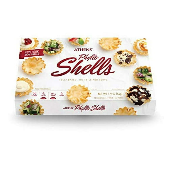 Athens Foods Mini Fillo GGA1 Dough Shells 15 Per Box (3 Boxes)