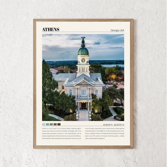 Athens Georgia Photo Ga Travel Poster, Travel Inspired Home, Office And Gallery Wall Decor