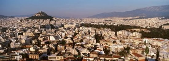 Athens Greece Canvas Art - Panoramic Images (36 x 13)