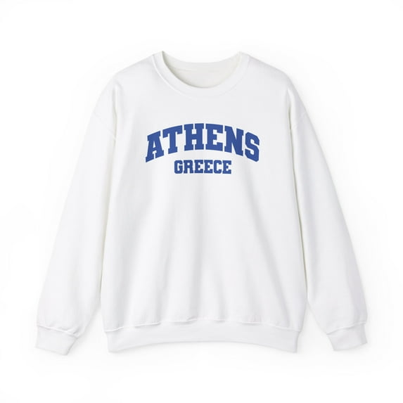 Athens Greece Sweatshirt Gifts Crew Neck Shirt Long Sleeve Unisex