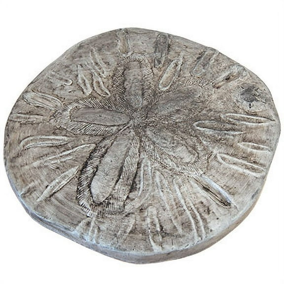 Athens Stonecasting Pre Aged Gray Sand Dollar Stepping Stone