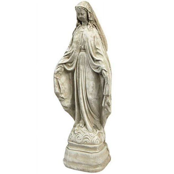 Athens Tiny Mary Statue, Marble Tone