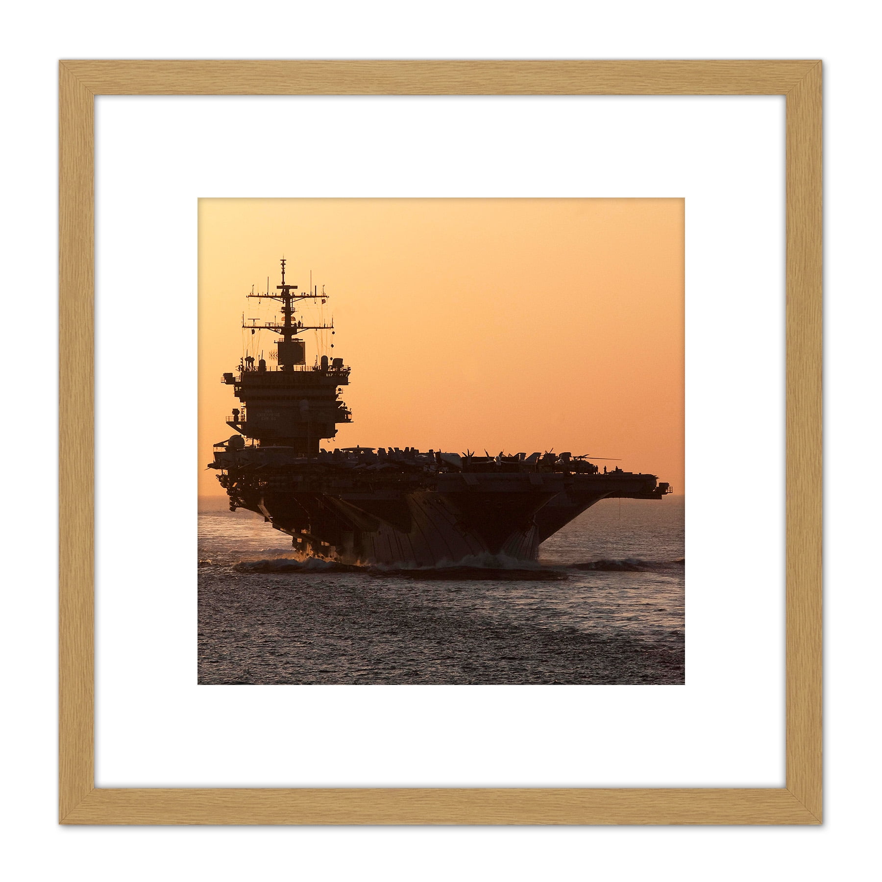 Atherton Military USA Navy USS Enterprise Fleet Photo 8X8 Inch Square
