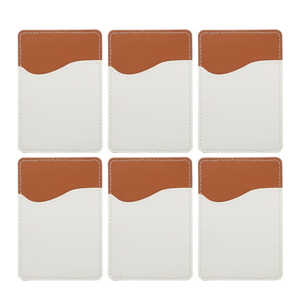 KONTONTY Wallet Phone Case PU Phone Accessory Sublimation Design 6 Sets