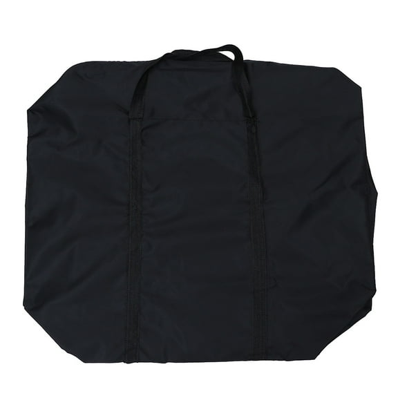 KONTONTY Portable Black Oxford Cloth Luggage Bag with Handles for Bedding and Clothes Storage