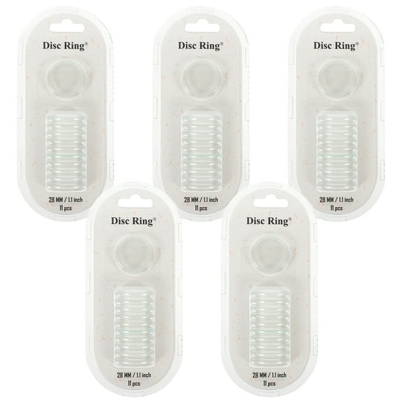 AthitqqM 55Pcs Binder Buckles Notebooks Binder Disc Plastic Binding Discs Loose-leaf Binder Discs