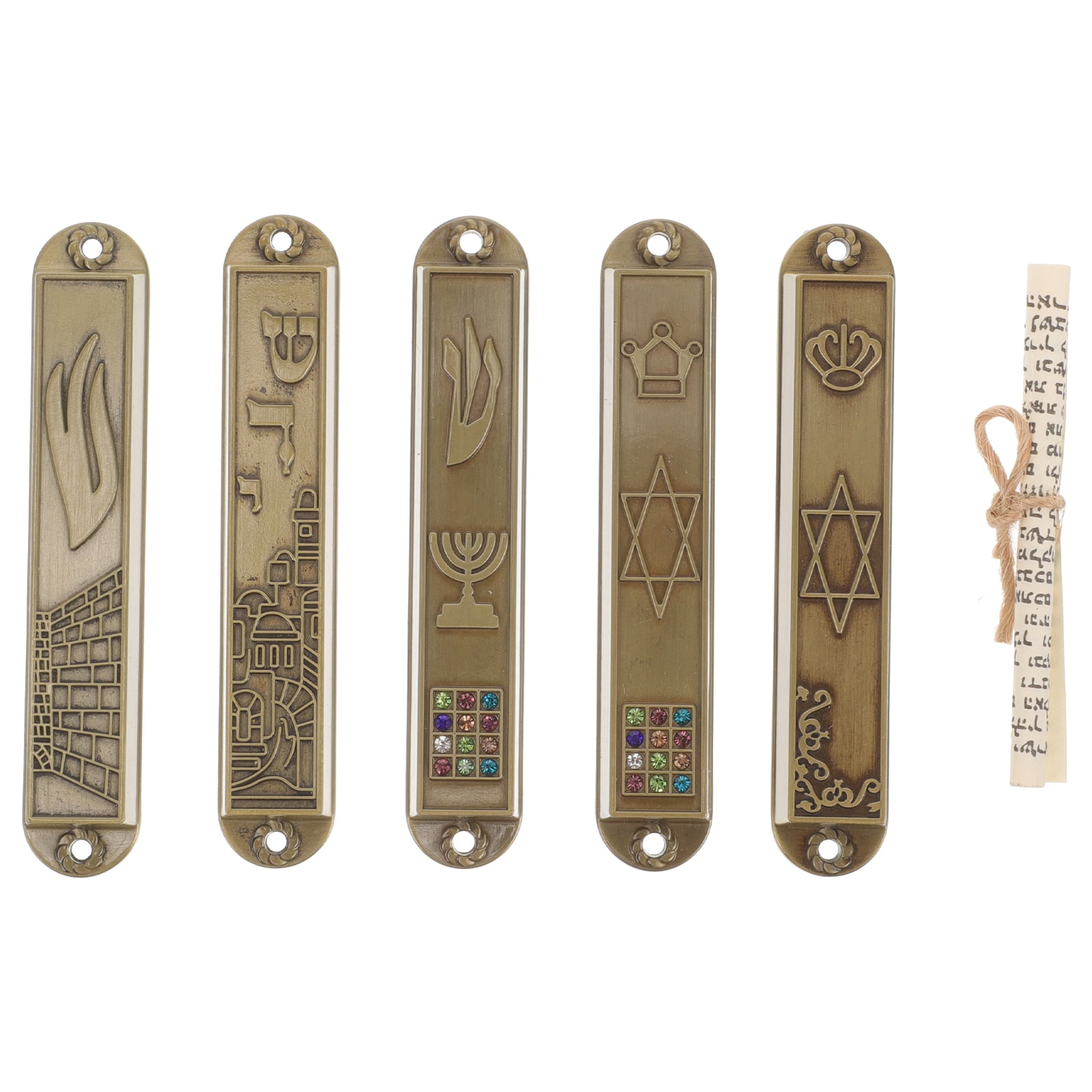 Talisman4U Jüdisches Mezuza Schnörkeletui Granatapfel Design