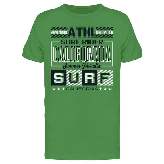 Athl Surf Rider, Cali Tee Men's - Men T-Shirt, Small