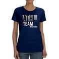 thumbnail image 1 of Athl Team Registered Text Shaped T-Shirt Women -Image by Shutterstock, Female Small, 1 of 4