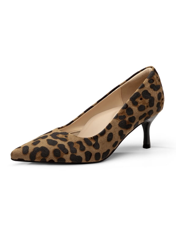 Women's Closed Pointed Toe Kitten Heels Pumps