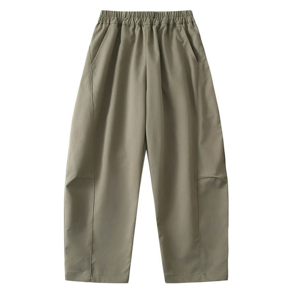 Athleisure Long Pants For Boys Kids' Sweatpants With Drawstring Pockets Fleece Athletic Activewear Pull On Casual Basic Fall Winter Daily Essential Hiking Outdoors