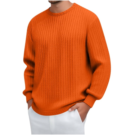Athleisure Sweatshirts for Men Fashion Men's Vintage Casual Solid Color Round Neck Fashion Long Sleeve T-shirt Fall Winter Fashion Undershirt Casual Indoor Wear