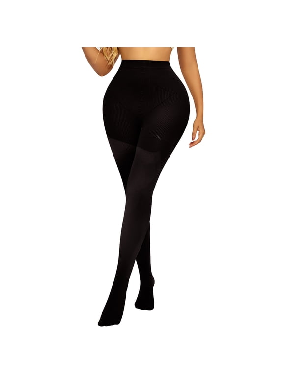 15-20 mmHg Compression Pantyhose for Women High Waist Light Support Tights