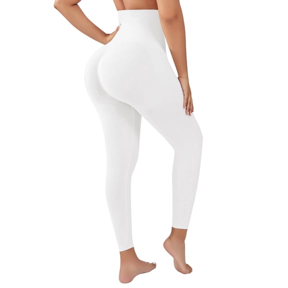 Athlemo Elastic Waist Control Tummy Shaping Leggings Shapewear