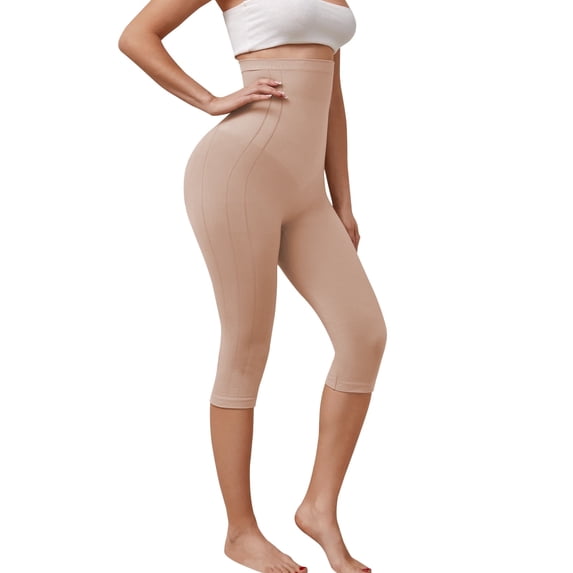 Athlemo High Waist Capri Shapewear Shorts, Tummy Control & Butt Lifting Shaper for Women
