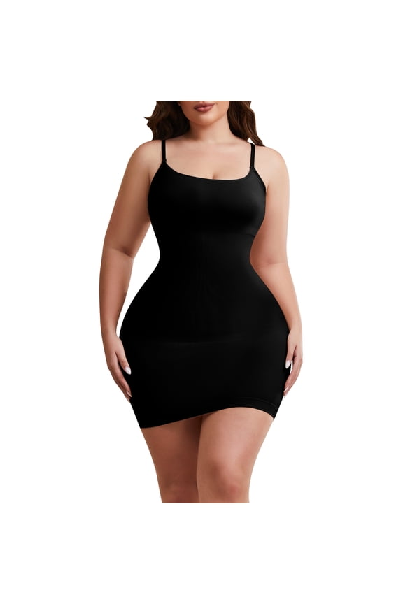Plus Size Women's Full Slip Shapewear Tummy Control Full Body Shaper for Under Dresses