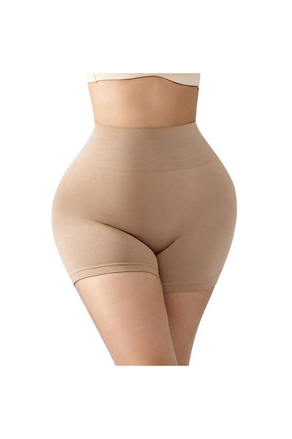 Plus Size Women's Tummy Control Light Compression Panties High Waist Slimming Underwear