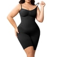 thumbnail image 1 of Athlemo Plus Size Womens Shapewear Mid-Thigh Bodysuit with Tummy Control,Body Shaper, 1 of 8
