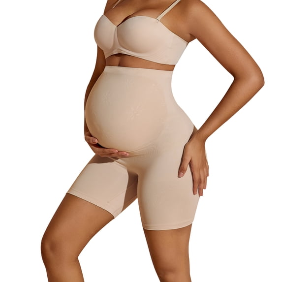 Athlemo Women Maternity Workout Yoga Shorts Belly Support Soft Sports Short