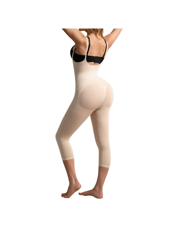 Women's Control Slip Shapers Full Body Shapewear Bodysuits Thigh Slimmer One Piece Jumpsuit