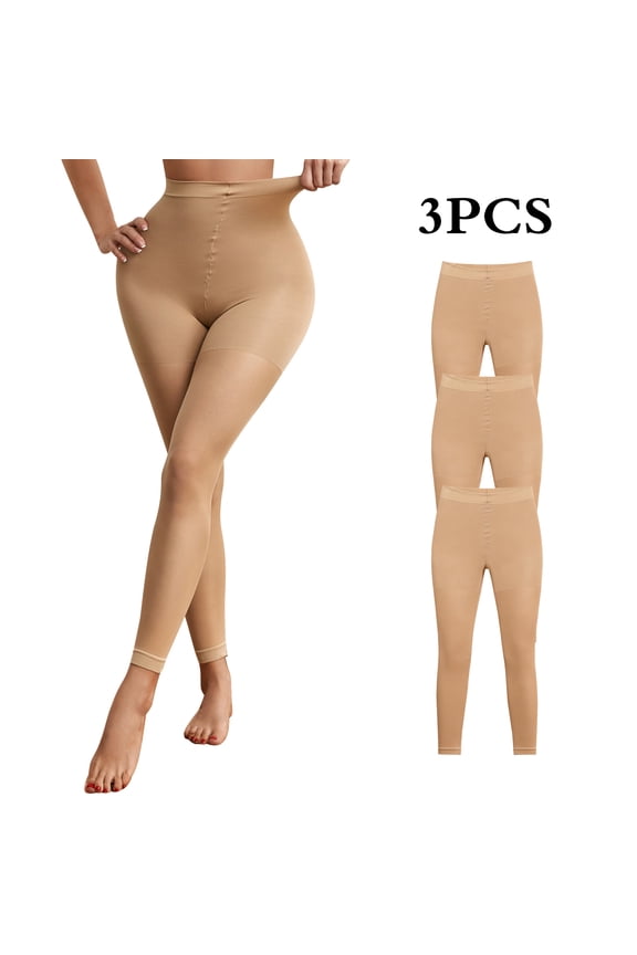 Womens Ankle Length Footless Tights Pantyhose Seamless Stretch Semi sheer colors 3/6/10 Paris