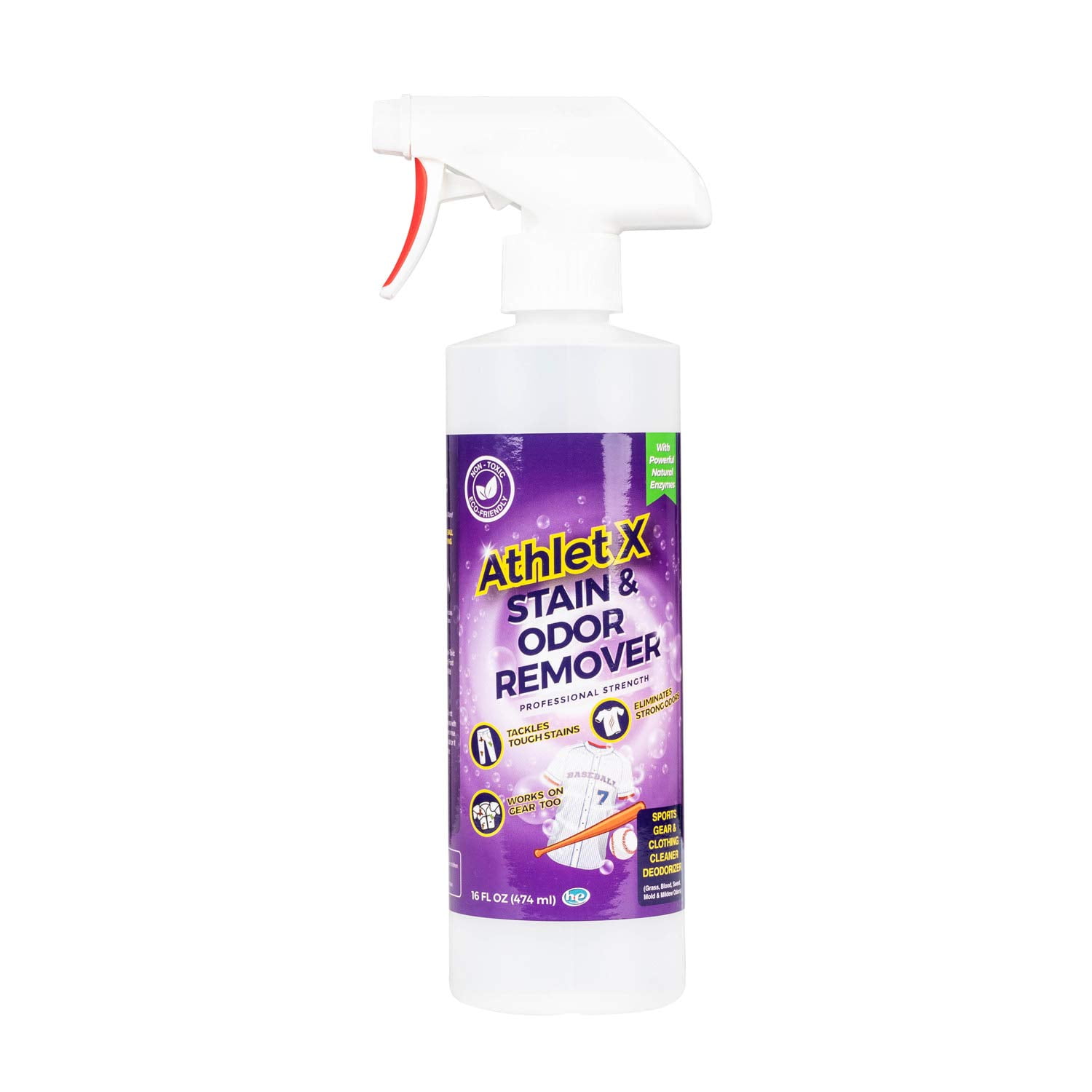 AthletX Amazing Sports Wear Stain & Odor Remover Grass, Blood & Sweat Stains & Odors Workout