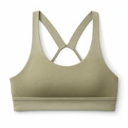 Athleta Exhale Rib Athletic Sports Bra, A-C, Shadow Olive, L