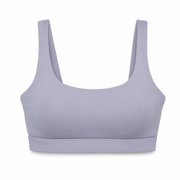 Athleta Exhale Rib Sports Bra, Tempest Violet XL