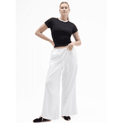 Athleta Paradise Mid Rise Wide Leg Pant White Size XL