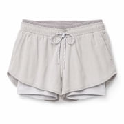 Athleta Trekkie Crest 2 IN 1 Shortie Grey, Size 8