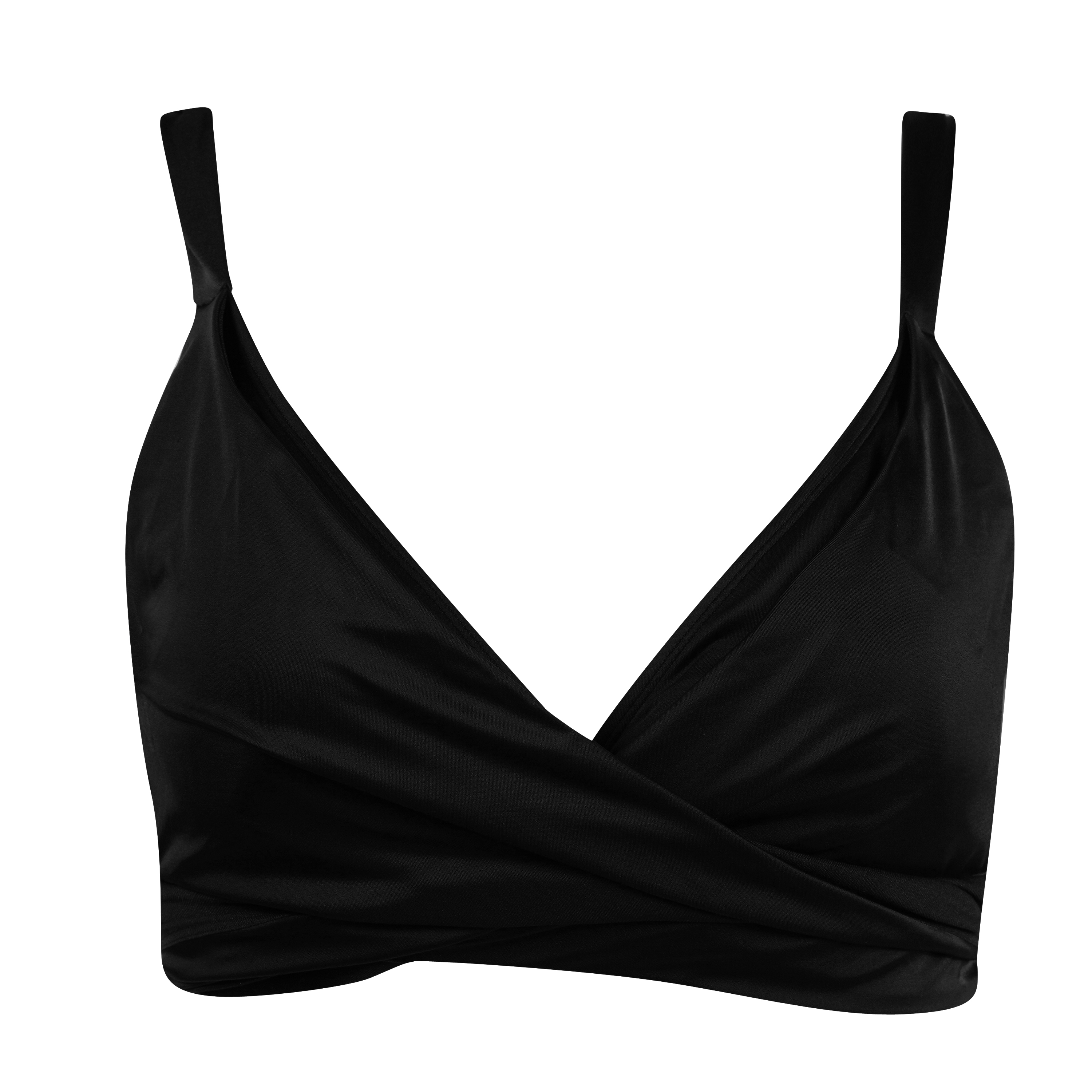Athleta Women's Wrap Halter Bikini Top Black (32D/DD) - image 1 of 3