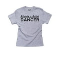 thumbnail image 1 of Athlete + Artist = Dancer - Awesome Graphic Ballet Boy's Cotton Youth Grey T-Shirt, 1 of 2