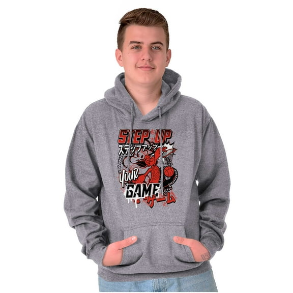 Athlete Popeye Step Up Your Game Men Big & Tall Graphic Hoodie Brisco Brands 4X