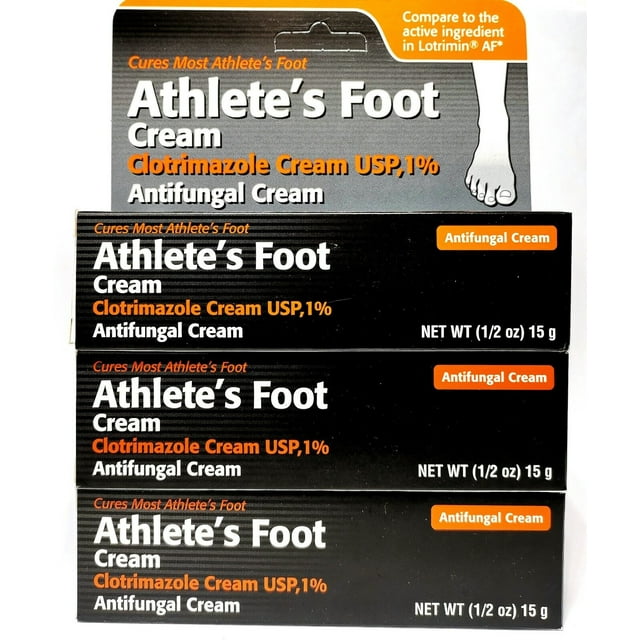 Athlete’s Foot Antifungal Cream CompareTo Lotrimin AF.0.5oz (PACK OF 3