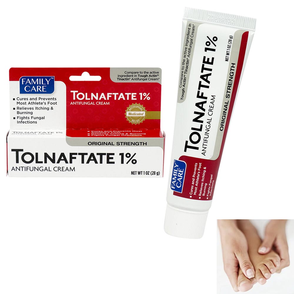 Athlete's Foot Antifungal Cream Treatment Tolnaftate 1% Relieves Itching Burning - image 1 of 6