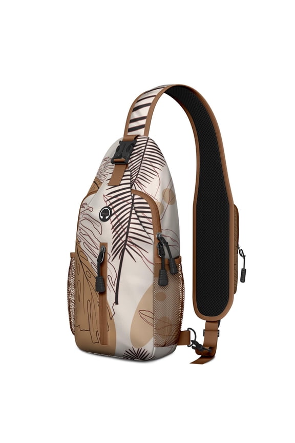 Athlete’s Team Sling Backpack for Softball and Football Lovers – Durable Crossbody Bag Featuring Breathable Padding, Anti-Theft Pocket, Mesh Side Pockets, Adjustable Strap