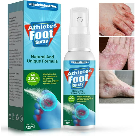 Athletes Foot Spray, Antifungal Spray Athletes Foot Treatment, Anti Fungal Treatment for Feet Itchy, Sweating, Peeling and Blisters, Natural Ingredients Foot Fungal Spray for Tinea Pedis