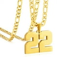 thumbnail image 1 of Athletes sports 0-99 number necklaces, age Necklace Pendants,for Women and men,for Ice Hockey Basketball Football Baseball Team Number Necklaces Sport Athlete Jewelry Gift,birthday present, 1 of 3
