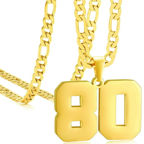 Athletes sports 0-99 number necklaces, age Necklace Pendants,for Women and men,for Ice Hockey Basketball Football Baseball Team Number Necklaces Sport Athlete Jewelry Gift,birthday present