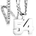 thumbnail image 1 of Athletes sports 0-99 number necklaces, age Necklace Pendants,for Women and men,for Ice Hockey Basketball Football Baseball Team Number Necklaces Sport Athlete Jewelry Gift,birthday present, 1 of 3